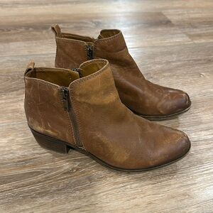 Lucky Brand Basal Brown Boots Size 8 Women's